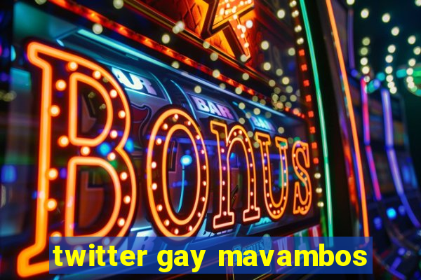 twitter gay mavambos